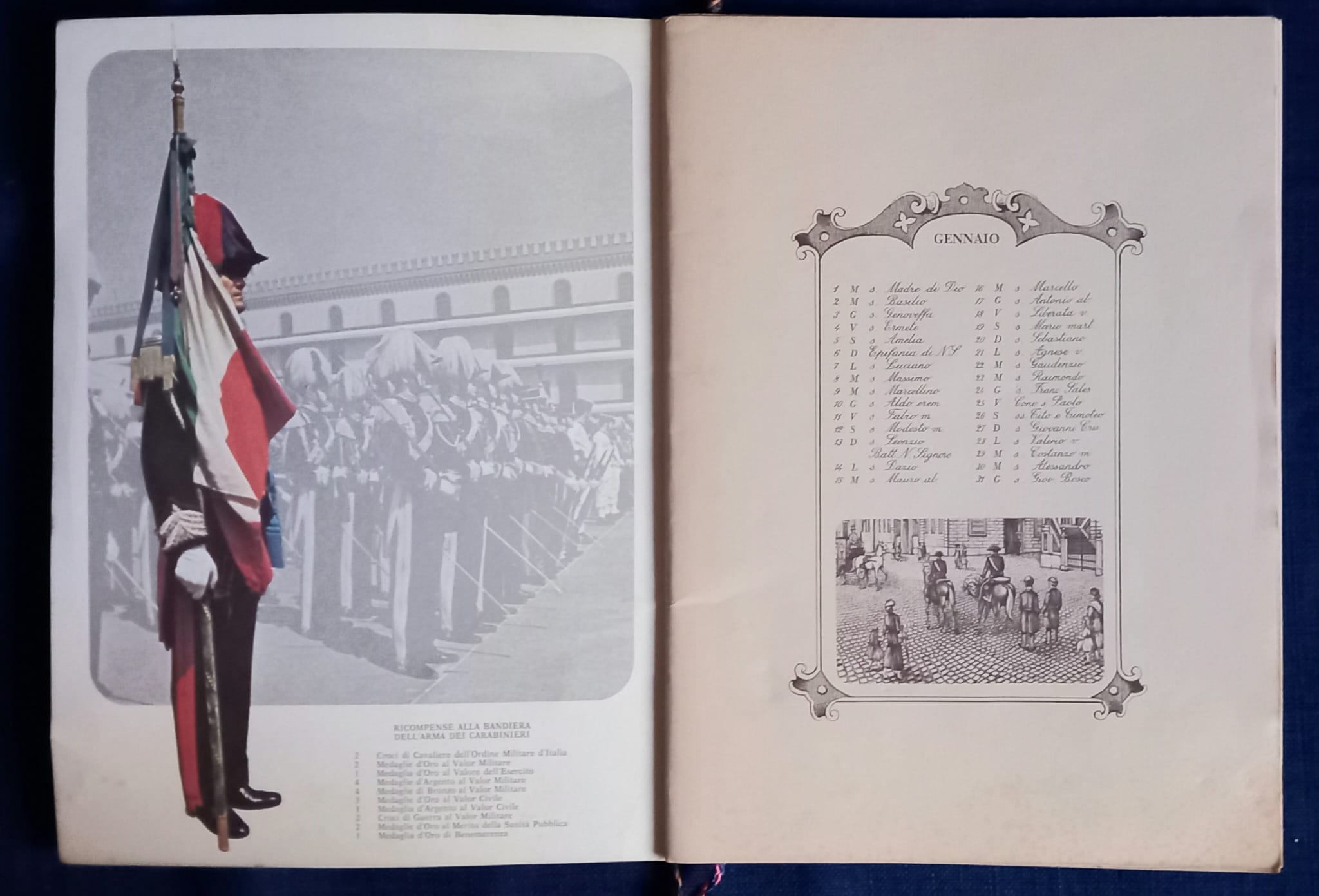 Parte interna da capa e página 1